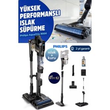 Philips  9000 Serisii Aqua Trio Spin XW9463  Islak Kuru Dikey Süpürge Hem Siler Hem Süpürür 3'ü 1 Arada