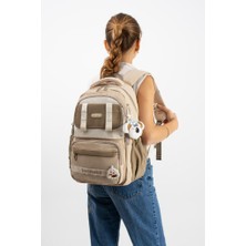 Baginn Ventis Unisex Okul Çantası Lise Ortaokul Sırt Çantası 43*30 cm Su Geçirmez Kumaş Çok Cepli Vnt5-F