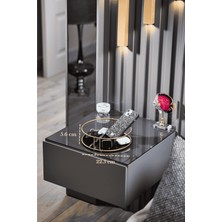 Edora Home Mat Gümüş Banyo Organizer Kozmetik Takı Parfüm Havlu Düzenleyici Pleksili Paslanmaz Metal