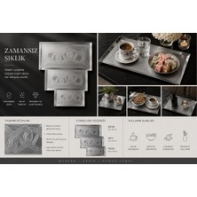 Shg Home 3lü Kahve Sunum Tepsi Seti