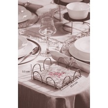 Edora Home Mat Gold 18 Cm Peçetelik Büyük Boy Peçete Standı Kafe Restoran Otel Paslanmaz Metal
