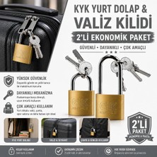 Sarı Asma Kilit Kısa ve Uzun Pimli – Dolap, Kapı, Kepenk, Valiz, Bavul ve Çanta Kilidi