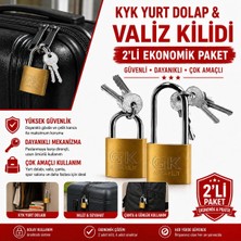 Kısa Tip ve Uzun Pimli Sarı Asma Kilit – Dolap, Kapı, Kepenk, Valiz ve Bavul Güvenlik Kilidi