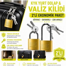 Kısa Tip ve Uzun Pimli Sarı Asma Kilit – Dolap, Kapı, Kepenk, Valiz ve Bavul Güvenlik Kilidi