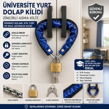 Üniversite Öğrenci Yurt Dolap Kilidi – Zincirli Asma Kilit, Kyk Okul Kampüs Güvenlik Kilidi