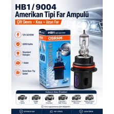 Osram Hb1 9004 Amerikan Tipi Far Ampulü 12V 65/45W Çift Devre Kısa Uzun Far Ampulü