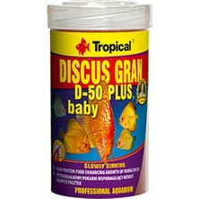 Tropical Discus Gran D-50 Plus Baby Renk Arttırıcı Yavru Discus Balık Yemi 130 gr