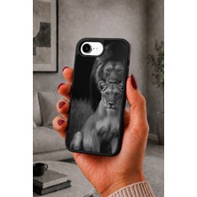 BG AKSESUAR iPhone 17E Uyumlu Aslan Desenli Kamera Korumalı Darbelere Dayanıklı Kılıf