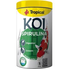 Tropical Koi Spirulina Pellet Size S Sarımsaklı Pelet Koi Balığı Yemi 320 gr