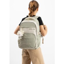 Baginn Ventis Unisex Maskotlu Okul Çantası Lise Ortaokul Sırt Çantası 43*30 cm Çok Cepli Vnt5-J