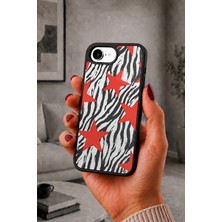 BG AKSESUAR iPhone 17E Uyumlu Zebra Desenli Kamera Korumalı Darbelere Dayanıklı Kılıf