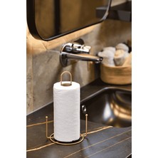 Edora Home Rose Misketli Kağıt Havluluk Rulo Havluluk Peçetelik Mutfak Banyo Paslanmaz Metal