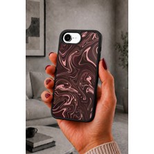 BG AKSESUAR iPhone 17E Uyumlu Mermerdoku Desenli Kamera Korumalı Darbelere Dayanıklı Kılıf