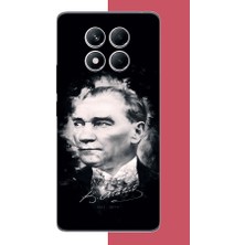 Aksesuarist Redmi Note 14 Pro Plus Uyumlu Atatürk Portre Baskılı Silikon Kılıf