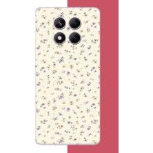 Aksesuarist Redmi Note 14 Pro Plus Uyumlu Sarı Lila Çiçek Baskılı Silikon Kılıf