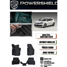 POWERSHIELD  Volkswagen Golf 6 2009-2012 Arası Araca Özel Premium 5d Havuzlu Oto Paspas Takımı
