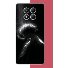 Aksesuarist Redmi Note 14 Pro 5g Uyumlu Karanlıktaki Anime Karakteri Baskılı Silikon Kılıf
