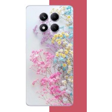 Aksesuarist Redmi Note 14 Pro Plus Uyumlu Renkli Çiçek Baskılı Silikon Kılıf
