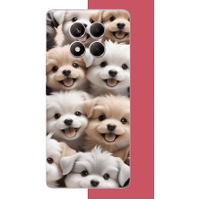Aksesuarist Redmi Note 14 Pro Plus Uyumlu Sevimli Köpek Baskılı Silikon Kılıf