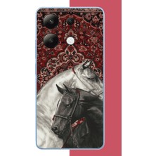 Aksesuarist Redmi Note 13 4g Uyumlu Türk Halı Baskılı Silikon Kılıf