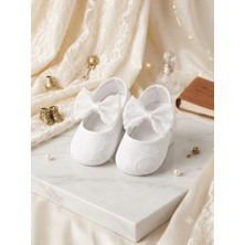 Hira Kids Collection Kız Bebek Dantelli Kaydırmaztabanpatik Ayakkabı
