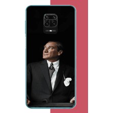 Aksesuarist Redmi Note 9 Pro-9s Uyumlu Kürsüden Bakan Atatürk Baskılı Silikon Kılıf