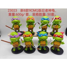 baytoptan Ninja Kaplumbağalar Anime Figür 8 Li Set 9cm