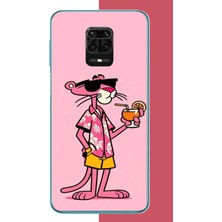 Aksesuarist Redmi Note 9 Pro-9s Uyumlu Pembe Panter 1 Baskılı Silikon Kılıf