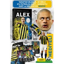 Parodi Yayınları Alex Futbolcu Kitabı - Bileklik, Maske, 3D Biblo, Dev Poster, Hologramlı Kart ve 10 Futbolcu Kartı Hediyeli