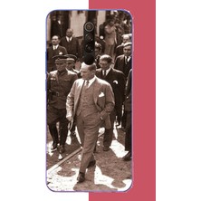 Aksesuarist Redmi 9 Uyumlu Atatürk Halkın Arasında Baskılı Silikon Kılıf