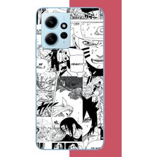 Aksesuarist Redmi Note 12 4g Uyumlu Naruto Kolaj Baskılı Silikon Kılıf