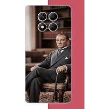Aksesuarist Redmi Note 14 Pro Plus Uyumlu Atatürk6 Baskılı Silikon Kılıf