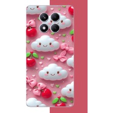 Aksesuarist Redmi Note 14 Pro Plus Uyumlu Mutlu Bulutlar Baskılı Silikon Kılıf