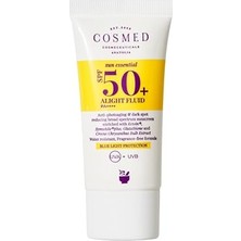 Die Grup Cosmed Koyu Leke Karşıtı Suya Dayanıklı SPF50+ Güneş Kremi - Alight Fluid SPF50+ - 30 ml