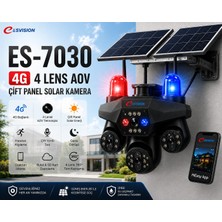 Esvision Es Vısıon 7030 4g Çift Güneş Panelli Güvenlik Kamerası