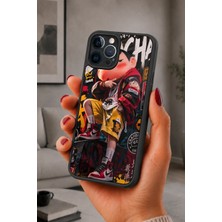 BG AKSESUAR iPhone 13 Pro Max Uyumlu Shinchan Desenli Kamera Korumalı Darbelere Dayanıklı Kılıf