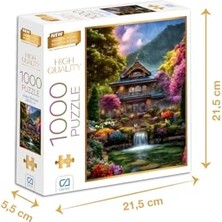 Die Grup Japon Bahçesi 1000 Parça 2,2mm Kalınlık 48X68CM Profesyonel Hobi Puzzle Yapboz Serisi