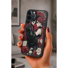 BG AKSESUAR iPhone 12 Pro Max Uyumlu Kafatası Desenli Kamera Korumalı Darbelere Dayanıklı Kılıf