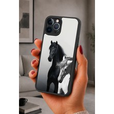 BG AKSESUAR iPhone 13 Pro Max Uyumlu Atçılık Desenli Kamera Korumalı Darbelere Dayanıklı Kılıf