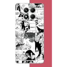 Aksesuarist Redmi Note 14 Pro 5g Uyumlu Naruto Kolaj Baskılı Silikon Kılıf
