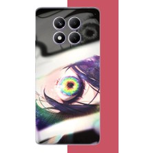 Aksesuarist Redmi Note 14 Pro Plus Uyumlu Anime Göz Baskılı Silikon Kılıf