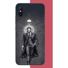 Aksesuarist Redmi 9A Uyumlu Baba Yaga Baskılı Silikon Kılıf