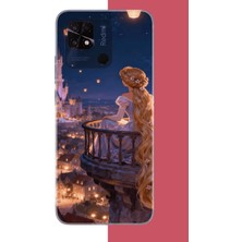 Aksesuarist Redmi 10C - Poco C40 Uyumlu Rapunzel Baskılı Silikon Kılıf