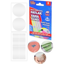 Die Grup 8li Patlak Yama Tamir Bandı Şişme Yüzme Simidi Kolluk Bot Top Pilates Simit Çadır Yağmurluk Yaması