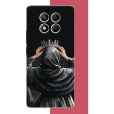 Aksesuarist Redmi Note 14 Pro 5g Uyumlu Taç Baskılı Silikon Kılıf