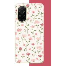 Aksesuarist Redmi A5 Uyumlu Pembe Çiçekli Pattern1 Baskılı Silikon Kılıf