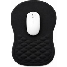 Die Grup Ergonomik Premium Bilek Destekli Mouse Pad – Kaymaz Tabanlı Mouse Altlığı, Ofis ve Ev Kullanımı Için Konforlu Bilek Destekli Fare Pedi, Siyah