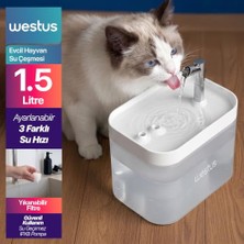 Die Grup Kedi ve Köpekler Için  Kabı/su Kabı Hazneli Kaydırmaz Taban (Beyaz, 3,5 Lt Hazneli)