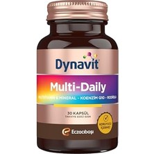 Die Grup Dynavit Multidaily 30 Kapsül - Multivitamin&enerji - 13 Vitamin, 7 Mineral, Koenzim Q10, Rhodiola Ekstresi (Multi-Daily) Complex