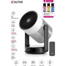 Altus 2'si 1 Arada Vantilatör ve Hava Temizleyici Sessiz Serinletme, Hava Temizleme, Uzaktan Kumanda ve Zamanlayıcı Özellikli